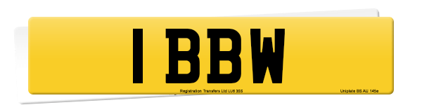 Registration number 1 BBW